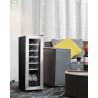 Kalamera KRC-35FCSS Réfrigérateur à vin 12 bouteilles 35 litres Petite armoire climatique avec compresseur 5-18°C