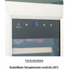 Kalamera KRC-35FCSS Réfrigérateur à vin 12 bouteilles 35 litres Petite armoire climatique avec compresseur 5-18°C