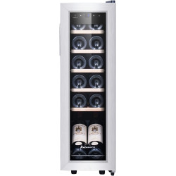 Kalamera KRC-35FCSS Réfrigérateur à vin 12 bouteilles 35 litres Petite armoire climatique avec compresseur 5-18°C