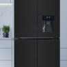 Cecotec Réfrigérateur Américain 4 Portes en Verre de 563 L Bolero CoolMarket 4D 564 Glass E. 183 cm Hauteur, 91 cm Largeur, Dist