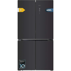 Cecotec American Refrigerator 4 Glass Doors 490 L Bolero CoolMarket 4D 490 Glass E. 183 cm High, 91 cm Wide, Low Power Consumpti