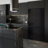 Cecotec American Refrigerator 4 Glass Doors 490 L Bolero CoolMarket 4D 490 Glass E. 183 cm High, 91 cm Wide, Low Power Consumpti