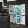 Cecotec American Refrigerator 4 Glass Doors 490 L Bolero CoolMarket 4D 490 Glass E. 183 cm High, 91 cm Wide, Low Power Consumpti