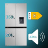 Cecotec American Refrigerator 4 Doors Stainless Steel 564 L Bolero CoolMarket 4D 564 Inox E. 183 cm High, 91 cm Wide, Water Disp
