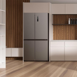 Cecotec American Refrigerator 4 Doors Stainless Steel 490 L CoolMarket 4D 490 Inox E. 183 cm High, 91 cm Wide, Low Power, Invert