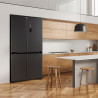 Cecotec American Refrigerator 4 Doors Dark 490 L CoolMarket 4D 490 Dark E. 183 cm High, 91 cm Wide, Low Power Consumption, Inver