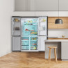 Cecotec American Refrigerator 4 Doors Dark 490 L CoolMarket 4D 490 Dark E. 183 cm High, 91 cm Wide, Low Power Consumption, Inver