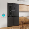 Cecotec American Refrigerator 4 Doors Dark 490 L CoolMarket 4D 490 Dark E. 183 cm High, 91 cm Wide, Low Power Consumption, Inver