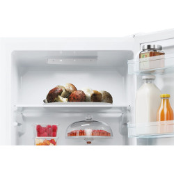 Candy CCT3L517EW Réfrigérateur combiné - Pose libre, Hauteur : 1,77 m, 260L, 2 portes réversibles, Low Frost, LED, 39 dB, Blanc,