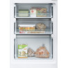 Candy CCT3L517EW Réfrigérateur combiné - Pose libre, Hauteur : 1,77 m, 260L, 2 portes réversibles, Low Frost, LED, 39 dB, Blanc,