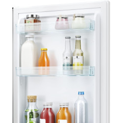 Candy CCT3L517EW Réfrigérateur combiné - Pose libre, Hauteur : 1,77 m, 260L, 2 portes réversibles, Low Frost, LED, 39 dB, Blanc,