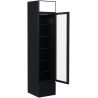 Générique Armoire à Boissons Extra Slim – 160 L – Refroidissement Positif Ventilé – 1 Porte Battante – Éclairage LED – 5 Étagère