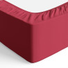 Amazon Basics Drap Housse, 160 x 200 x 30 cm, en Polyester Microfibre pour Matelas Épais jusqu'à 30 cm, Bordeaux