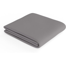 Amazon Basics Drap Housse, 160 x 200 x 30 cm, en Polyester Microfibre pour Matelas Épais jusqu'à 30 cm, Gris Foncé