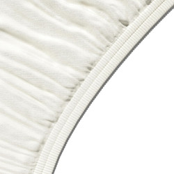 Amazon Basics Drap Housse, 180 x 200 x 30 cm, en Polyester Microfibre pour Matelas Épais jusqu'à 30 cm, Crème
