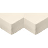 Amazon basics drap-housse en microfibre beige 90 x 190 x 30 cm (lot de 2)