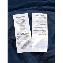 Amazon Basics Drap-housse en microfibre Bleu marine 90 x 200 x 30 cm