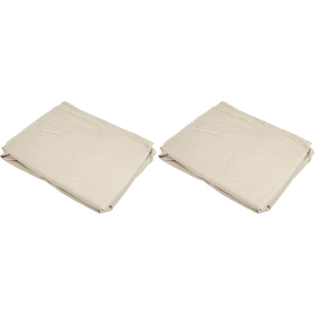 Amazon basics drap-housse en microfibre beige 90 x 200 x 30 cm (lot de 2)
