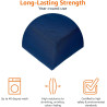 Amazon Basics Drap Housse, 150 x 200 x 30 cm, en Polyester Microfibre pour Matelas Épais jusqu'à 30 cm, Bleu Marine