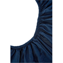 Amazon Basics Drap Housse, 150 x 200 x 30 cm, en Polyester Microfibre pour Matelas Épais jusqu'à 30 cm, Bleu Marine