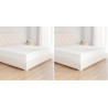 Amazon Basics Drap Housse, 180 x 200 x 30 cm, en Polyester Microfibre pour Matelas Épais jusqu'à 30 cm, Blanc (Lot de 2)