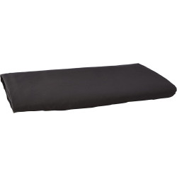Amazon Basics Drap plat en microfibre, 275 x 275 cm, Noir Uni