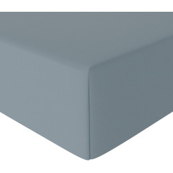 Amazon Basics Drap Housse, 90 x 190 x 30 cm, en Polyester Microfibre pour Matelas Épais jusqu'à 30 cm, Bleu Spa