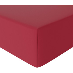 Amazon Basics Drap Housse, 140 x 200 x 30 cm, en Polyester Microfibre pour Matelas Épais jusqu'à 30 cm, Bordeaux