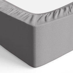 Amazon Basics Drap Housse, 90 x 190 x 30 cm, en Polyester Microfibre pour Matelas Épais jusqu'à 30 cm, Gris Foncé