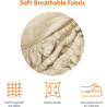 Amazon basics drap-housse en microfibre beige 90 x 200 x 30 cm