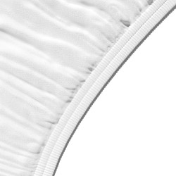 Amazon Basics Drap Housse, 90 x 200 x 30 cm, en Polyester Microfibre pour Matelas Épais jusqu'à 30 cm, Blanc
