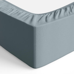 Amazon Basics Drap Housse, 180 x 200 x 30 cm, en Polyester Microfibre pour Matelas Épais jusqu'à 30 cm, Bleu Spa