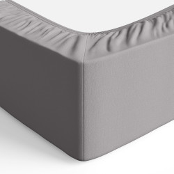 Amazon Basics Drap Housse, 140 x 200 x 30 cm, en Polyester Microfibre pour Matelas Épais jusqu'à 30 cm, Gris Foncé