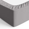 Amazon Basics Drap Housse, 140 x 200 x 30 cm, en Polyester Microfibre pour Matelas Épais jusqu'à 30 cm, Gris Foncé