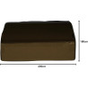Amazon Basics Drap Housse, 180 x 200 x 30 cm, en Polyester Microfibre pour Matelas Épais jusqu'à 30 cm, Gris Foncé