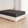 Amazon Basics Drap Housse, 140 x 200 x 30 cm, en Polyester Microfibre pour Matelas Épais jusqu'à 30 cm, Noir