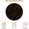 Amazon Basics Drap Housse, 180 x 200 x 30 cm, en Polyester Microfibre pour Matelas Épais jusqu'à 30 cm, Noir