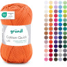 Gründl Laine Cotton Quick uni - laine fine pour crocheter - fil à tricoter – fil à crocheter – brillant et doux pour la peau – 1
