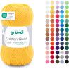 Gründl Laine Cotton Quick uni - laine fine pour crocheter - fil à tricoter – fil à crocheter – brillant et doux pour la peau – 1