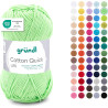 Gründl Laine Cotton Quick uni - laine fine pour crocheter - fil à tricoter – fil à crocheter – brillant et doux pour la peau – 1