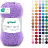 Gründl Laine Cotton Quick uni - laine fine pour crocheter - fil à tricoter – fil à crocheter – brillant et doux pour la peau – 1