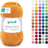 Gründl Laine Cotton Quick uni - laine fine pour crocheter - fil à tricoter – fil à crocheter – brillant et doux pour la peau – 1