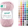Gründl Laine Cotton Quick uni - laine fine pour crocheter - fil à tricoter – fil à crocheter – brillant et doux pour la peau – 1