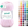 Gründl Laine Cotton Quick uni - laine fine pour crocheter - fil à tricoter – fil à crocheter – brillant et doux pour la peau – 1