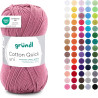 Gründl Laine Cotton Quick uni - laine fine pour crocheter - fil à tricoter – fil à crocheter – brillant et doux pour la peau – 1