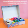 Gründl Laine Cotton Quick uni valise de 70 couleurs avec instructions - laine fine pour crocheter - fil à tricoter - doux pour l
