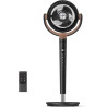 DREO ventilateur sur pied silencieux 20 dB avec oscillation omnidirectionnelle 120°+120°, portée du vent 26 m, débit d’air 1615 