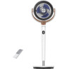 DREO ventilateur sur pied silencieux 20 dB avec oscillation omnidirectionnelle 120°+120°, portée du vent 26 m, débit d’air 1615 