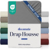 Dreamzie Drap Housse 140x190/200 Bonnet 35 cm pour Matelas Épais - 100% Microfibre - Anthracite, Certifié sans Produits Chimique