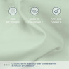 Dreamzie Drap Housse 90x200 Bonnet 35 cm pour Matelas Épais (Adapté Aussi 90x190) - 100% Microfibre - Vert Clair, Certifié sans 
